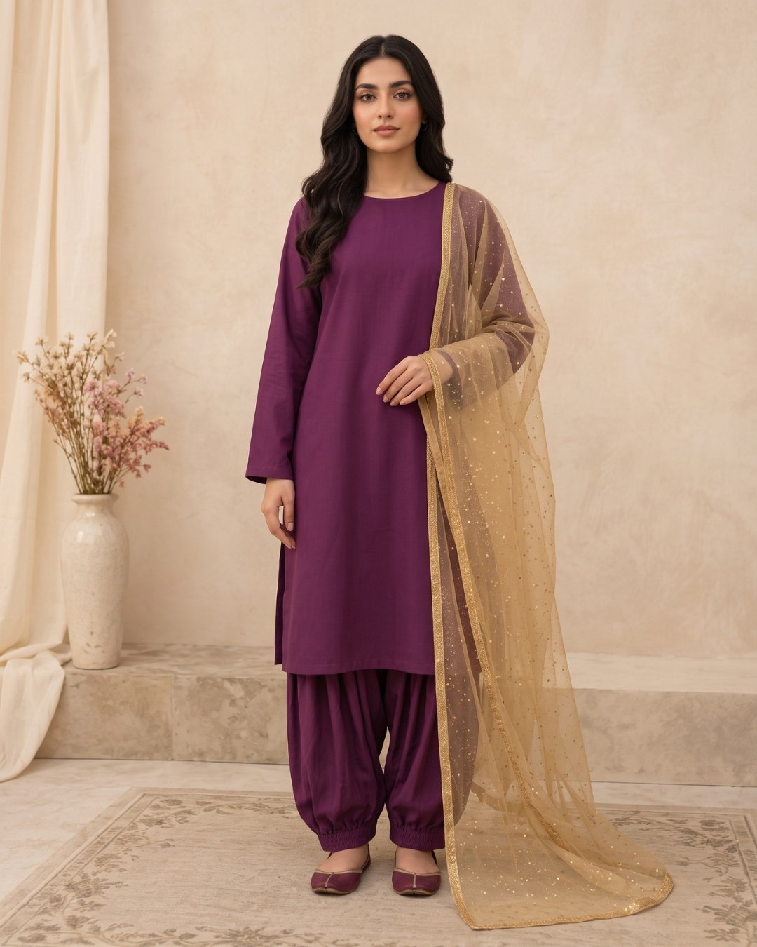cotton-net-two-piece-with-net-dupatta
